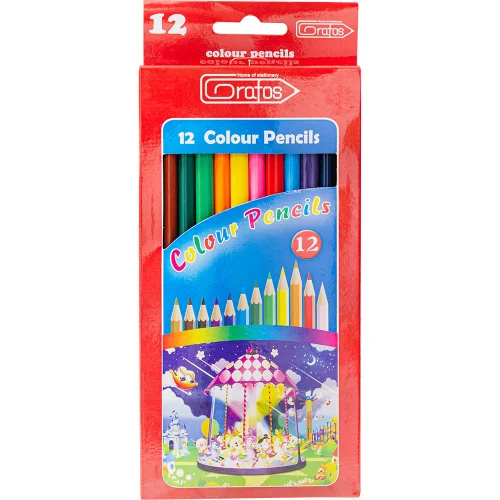 Grafos colored pencils 12 colors. long, 1000000000040405