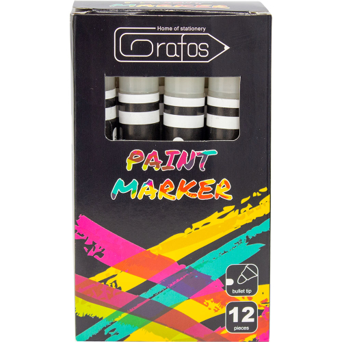 Marker Paint Grafos round white, 1000000000040361 03 