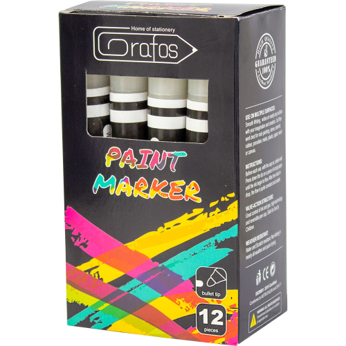 Marker Paint Grafos round white, 1000000000040361 04 