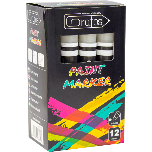 Marker Paint Grafos round white, 1000000000040361 05 