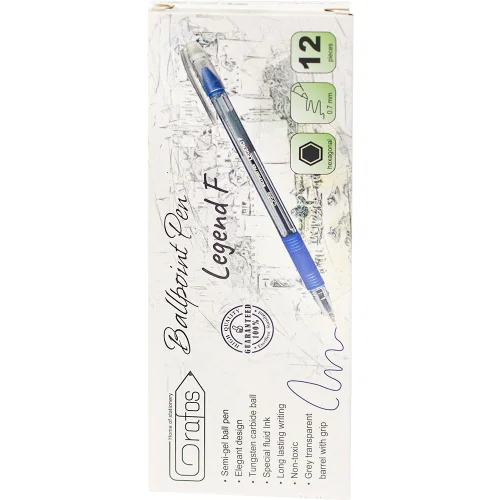 Grafos Legend ballpoint pen 0.7 mm blue, 1000000000040370 03 