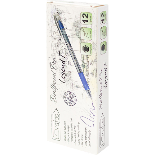 Химикалка Grafos Legend 0.7 мм синя, 1000000000040370 04 