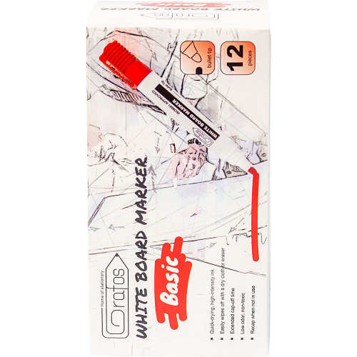 Whiteboard Marker Grafos round black, 1000000000040355 03 