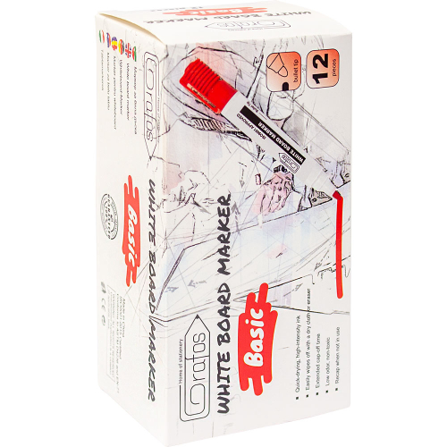 Whiteboard Marker Grafos round black, 1000000000040355 04 