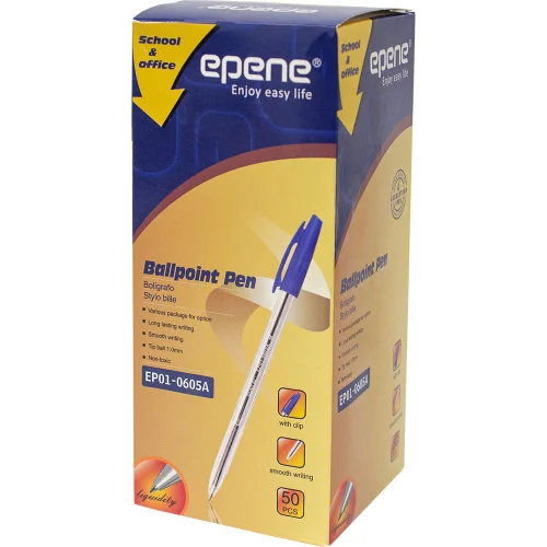 Химикалка Epene 0605A 0.7 мм синя, 1000000000018830 03 