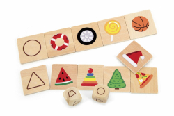 Логическа игра Viga Toys Геометрични фигури, 3+ години