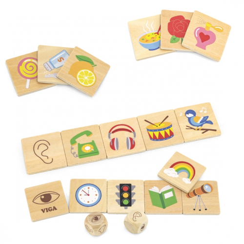 Логическа игра Viga Toys Научи сетивата, 3+ години, 2006971608445071 02 