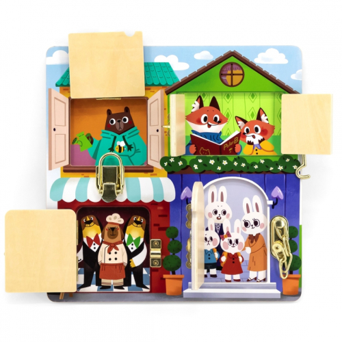 Образователна игра Viga toys Къща с ключалки, 3+ години, 2006971608446535 03 