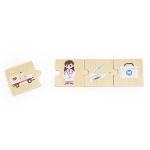 Монтесори пъзел Viga Toys Професии и инструменти, 18+ месеца , 2006971608447495 03 