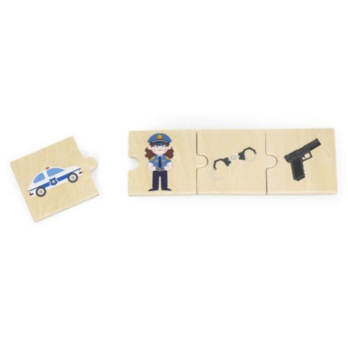 Монтесори пъзел Viga Toys Професии и инструменти, 18+ месеца , 2006971608447495 04 