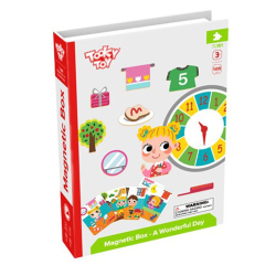 Магнитна игра Tooky Toy Часовник, 3+ години