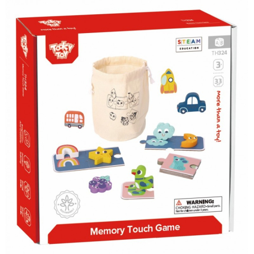 Образователна тактилна игра за памет Tooky Toy, 3+ години, 2006972633372226 03 