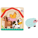 Многопластов пъзел Tooky Toy Животните във фермата 1+ години, 2006972633372851 03 