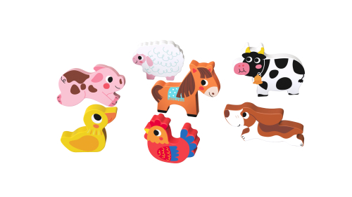 3D пъзел Tooky Toy Животните във фермата, 1+ години, 2006972633372905 03 