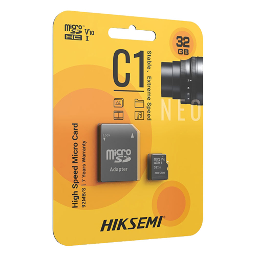 MicroSd card 128GB Hiksemi CL10 adapter, 1000000000050407 02 