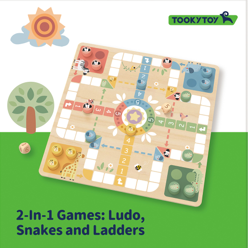 Детски настолни игри 2 в 1 Tooky toy, 3+ години, 2006976831550165 03 
