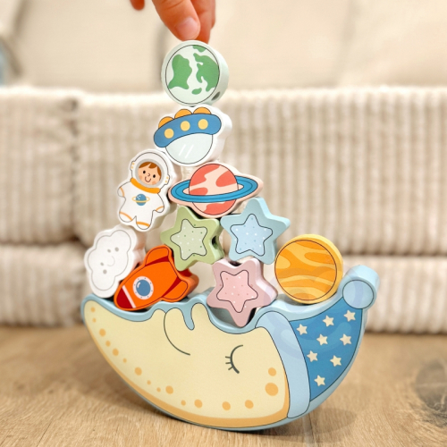 Дървена детска игра HABA Монтесори Космос 3+ години, 2006976831550912 09 
