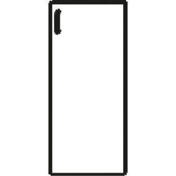Door for H200 38/192 1 pcs. wenge