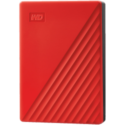 Външен твърд диск WD My Passport HDD 4TB червен