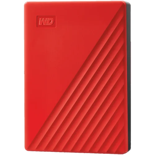 Външен твърд диск WD My Passport HDD 4TB червен, 2000718037870236