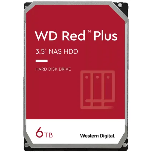 WD Red Plus NAS HDD, 6TB, 2000718037899800