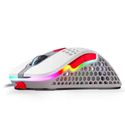 Gaming Mouse Xtrfy M4 Retro, White/Grey/Red