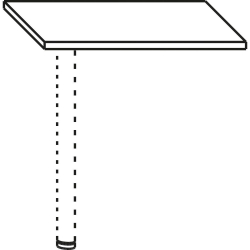 Плот помощен прав 70/50 венге