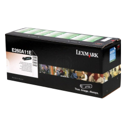 Toner Lexmark E260A11E Black orig 3.5k