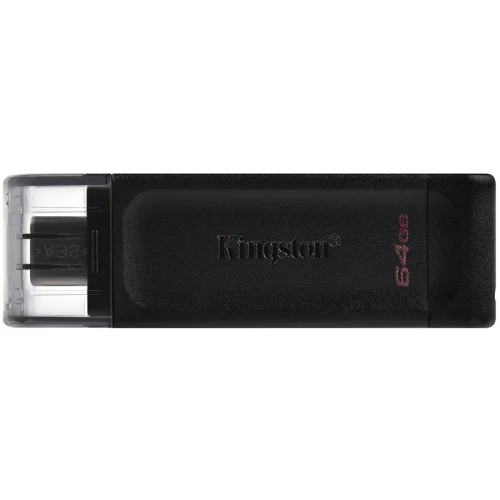 Памет USB Type-C 3.2 64GB Kingston DataTraveler 70 черен, 2000740617305302