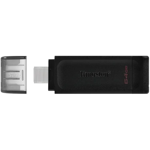 Памет USB Type-C 3.2 64GB Kingston DataTraveler 70 черен, 2000740617305302 02 