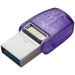 Памет USB/USB-C 256GB Kingston DataTraveler microDuo 3C, лилав, 2000740617328110 05 
