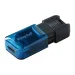Памет USB-C 3.2 256GB Kingston DataTraveler 80M черен/син, 2000740617330557 04 