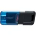 Памет USB-C 3.2 128GB Kingston DataTraveler 80M черен/син, 2000740617330601 04 