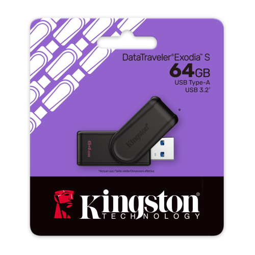Kingston USB DataTraveler Exodia S 64GB Black, 2000740617348651 03 