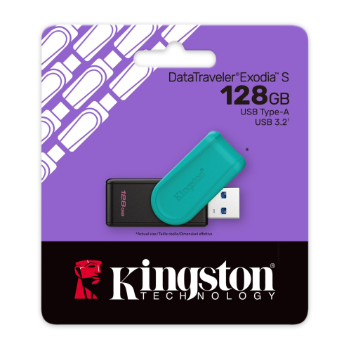 Kingston USB DataTraveler Exodia S, 128GB, Blue, 2000740617348699 02  — OK Office Kingston USB DataTraveler Exodia S, 128GB, Blue, 2000740617348699 02