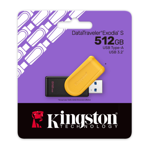 Kingston USB DataTraveler Exodia S 512GB Yellow, 2000740617348774 02 