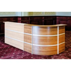 Reception Sara 120/120/113 curved beech