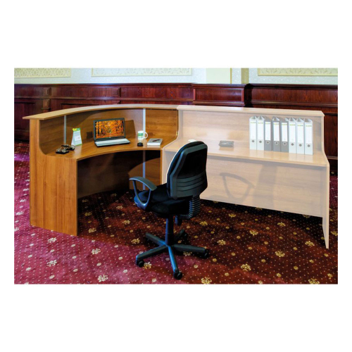 Reception Sara 120/120/113 curved beech, 1000000000007529 03  — OK Office Reception Sara 120/120/113 curved beech, 1000000000007529 03