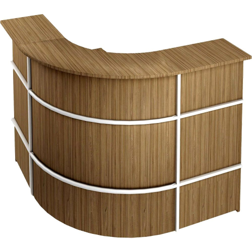 Reception Sara 120/120/113 curved venge, 1000000000007530 02  — OK Office Reception Sara 120/120/113 curved venge, 1000000000007530 02