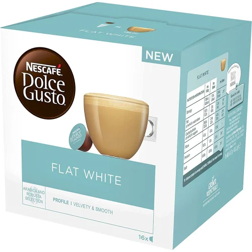 Nescafe DG Flat White 187.2гр 16 броя, 1000000000029701