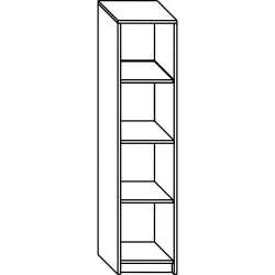 Shelving 42/40/162 beech