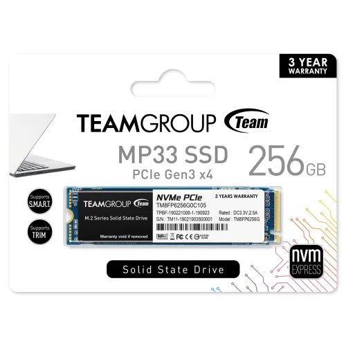 Твърд диск Team Group MP33 SSD 256GB, 2000765441048096 02 