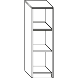 Shelving 42/40/120 walnut