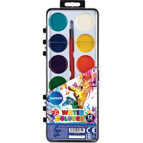 Watercolour paint Centrum D30 12 colors, 1000000000006033
