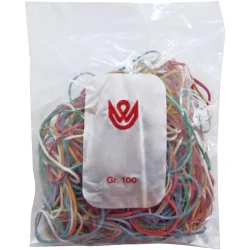Rubber bands Viva colored 100g