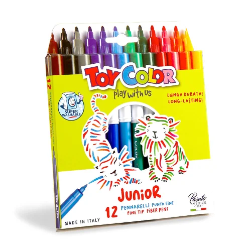Флумастери Toy Color Junior 12 Цвята, 1000000000021691