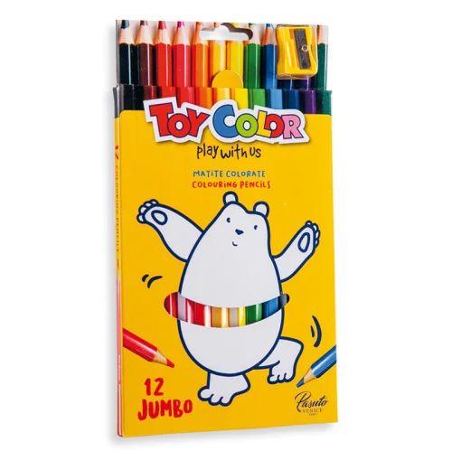 Моливи цветни Toy Color Jumbo 12 цвята, 1000000000021927