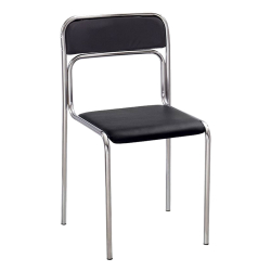 Стол Ascona еко кожа черен