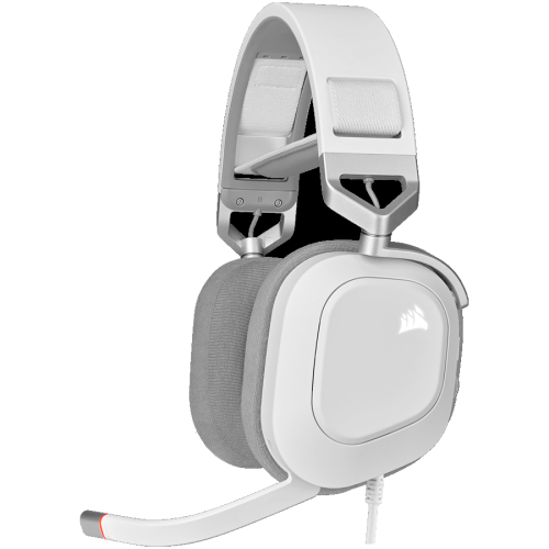 Геймърски слушалки CORSAIR HS80 RGB USB White, 2000840006644521 02 