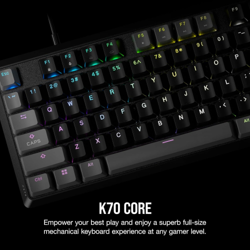Corsair K70 Core RGB Gaming Keyboard Black, 2000840006666790 08 